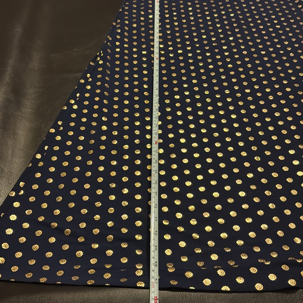 NWT Michael Michael Kors True Navy And Gold Beautiful Maxi Dress Size 3X - Picture 5 of 12